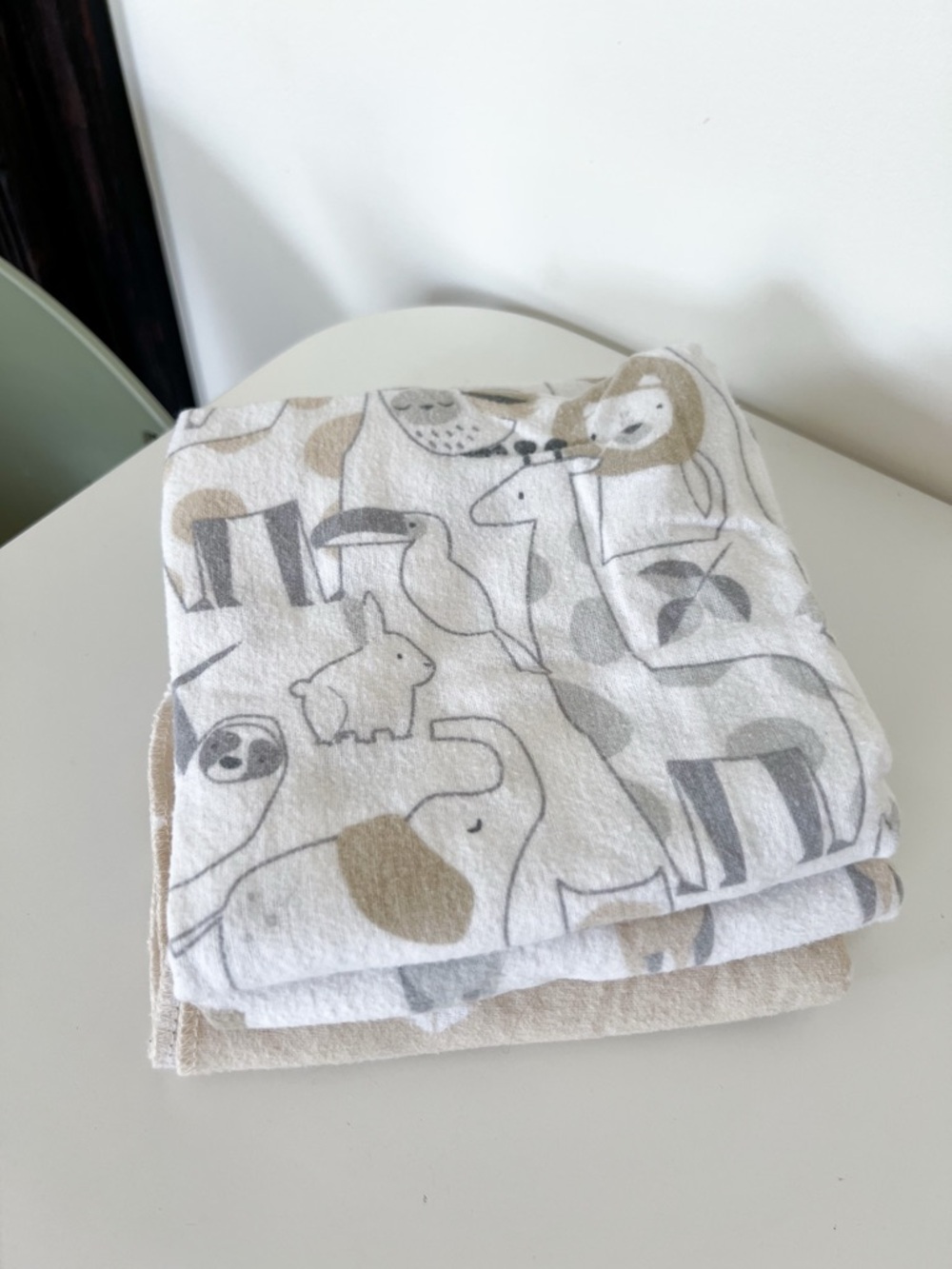Neutral Fleece Receiving Blankets – Set of 3
